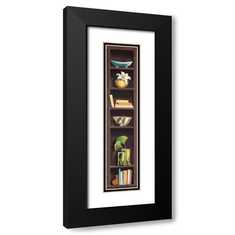 Ricordi di viaggio II Black Modern Wood Framed Art Print with Double Matting by Rossetti, Isabella