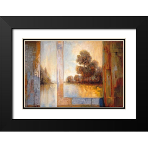 Secluded Pond I Black Modern Wood Framed Art Print with Double Matting by Bryant, James
