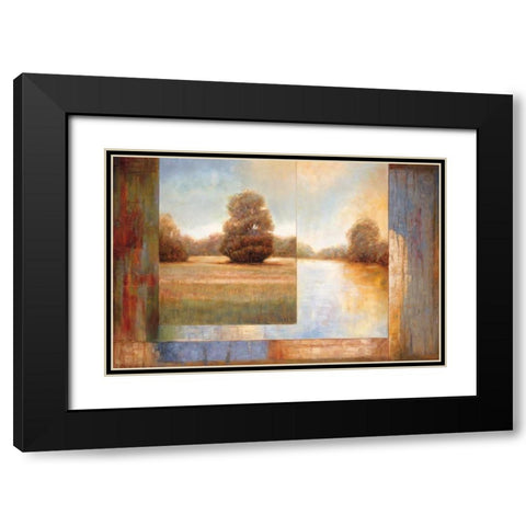 Secluded Pond II Black Modern Wood Framed Art Print with Double Matting by Bryant, James