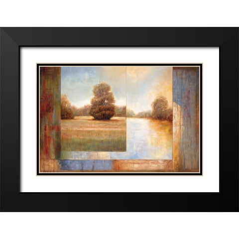 Secluded Pond II Black Modern Wood Framed Art Print with Double Matting by Bryant, James