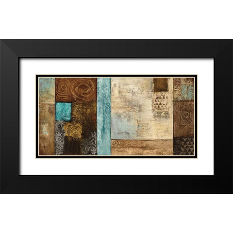 Aventura Black Modern Wood Framed Art Print with Double Matting by Baxter, Jered