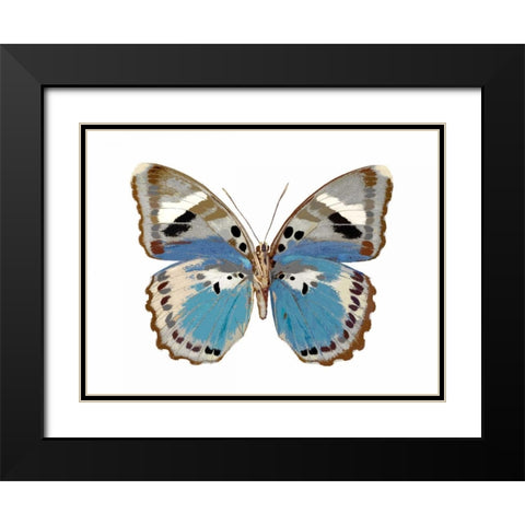 Butterfly in Pink I Black Modern Wood Framed Art Print with Double Matting by Bosco, Julia