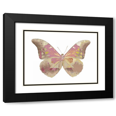 Butterfly in Grey IV Black Modern Wood Framed Art Print with Double Matting by Bosco, Julia