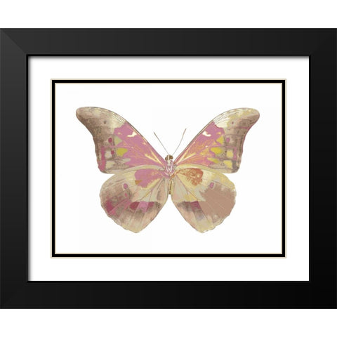 Butterfly in Grey IV Black Modern Wood Framed Art Print with Double Matting by Bosco, Julia