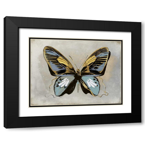 Butterfly Study II Black Modern Wood Framed Art Print with Double Matting by Bosco, Julia