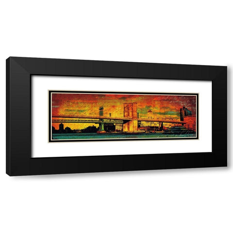 New York Memories Black Modern Wood Framed Art Print with Double Matting by Casey, Julia