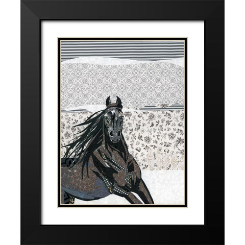 Sojourner Truth Black Modern Wood Framed Art Print with Double Matting by McGee, Jenny
