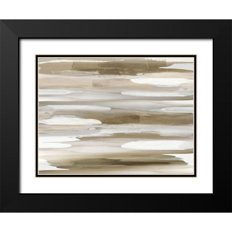 Beyond Black Modern Wood Framed Art Print with Double Matting by Hanson, Jackie