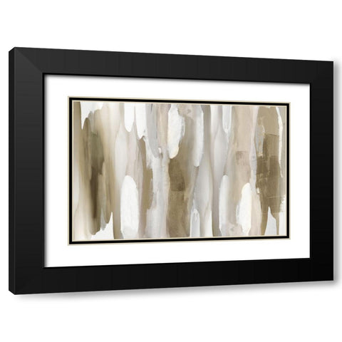 Echoes Black Modern Wood Framed Art Print with Double Matting by Hanson, Jackie