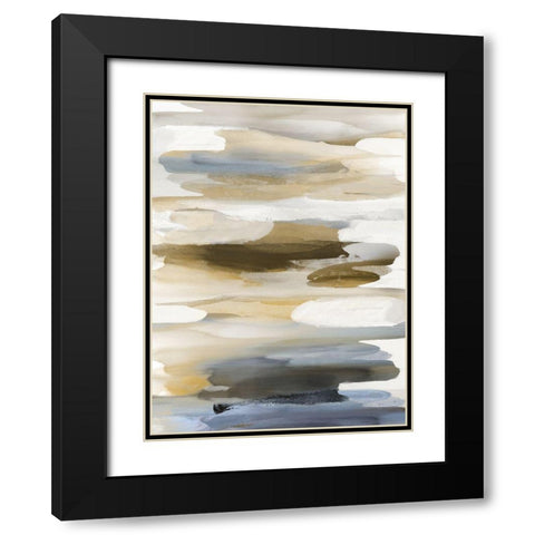 Gesture III Black Modern Wood Framed Art Print with Double Matting by Hanson, Jackie