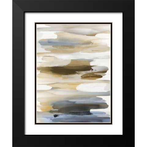Gesture III Black Modern Wood Framed Art Print with Double Matting by Hanson, Jackie