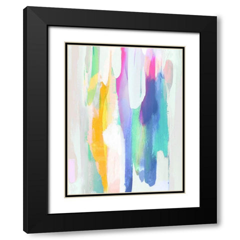 Vivacious II Black Modern Wood Framed Art Print with Double Matting by Hanson, Jackie