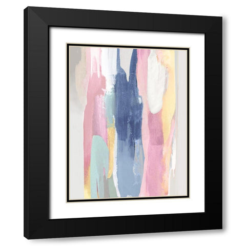 Vivacious IV Black Modern Wood Framed Art Print with Double Matting by Hanson, Jackie