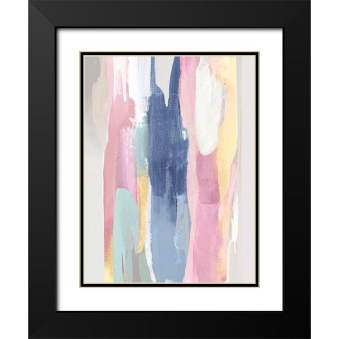 Vivacious IV Black Modern Wood Framed Art Print with Double Matting by Hanson, Jackie