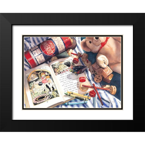 Childrens Hour Black Modern Wood Framed Art Print with Double Matting by Koenig, Judy