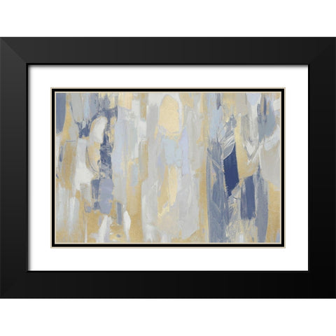 Revelation Blue Black Modern Wood Framed Art Print with Double Matting by Martin, Jennifer