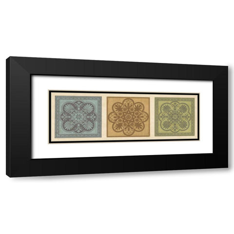 Classical Tiles I Black Modern Wood Framed Art Print with Double Matting by Oliver, Jenny