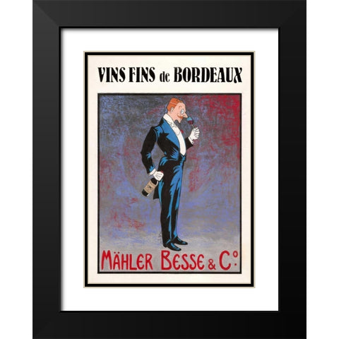 Monocle Black Modern Wood Framed Art Print with Double Matting by Got, Jean-Pierre