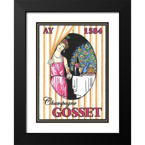 Lever de rideau Black Modern Wood Framed Art Print with Double Matting by Got, Jean-Pierre