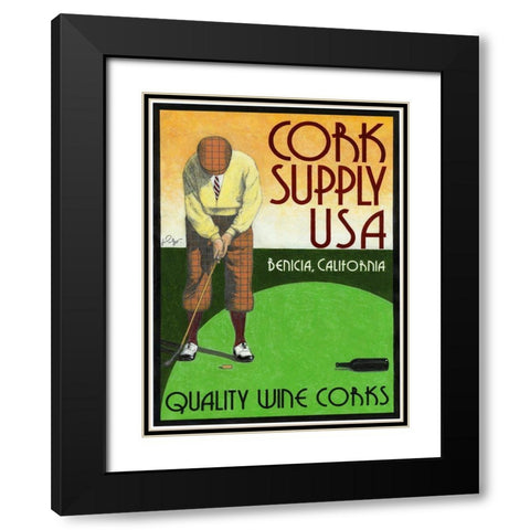 Cork Supply Black Modern Wood Framed Art Print with Double Matting by Got, Jean Pierre