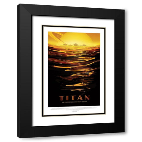 Ride The Tides Black Modern Wood Framed Art Print with Double Matting by JPL