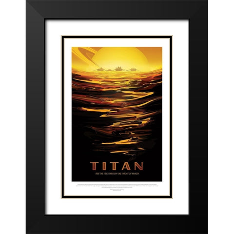 Ride The Tides Black Modern Wood Framed Art Print with Double Matting by JPL