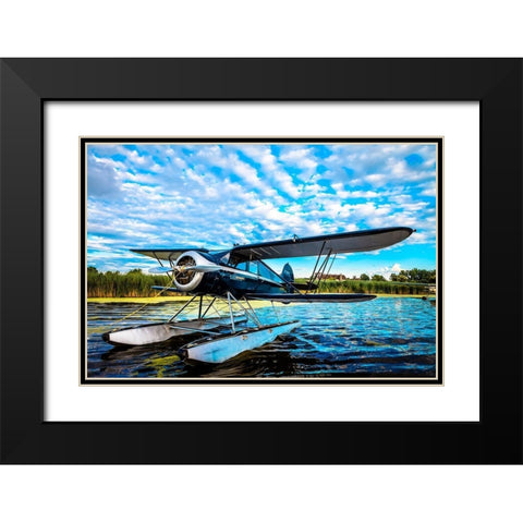 Boat Ride Black Modern Wood Framed Art Print with Double Matting by Slemp, John