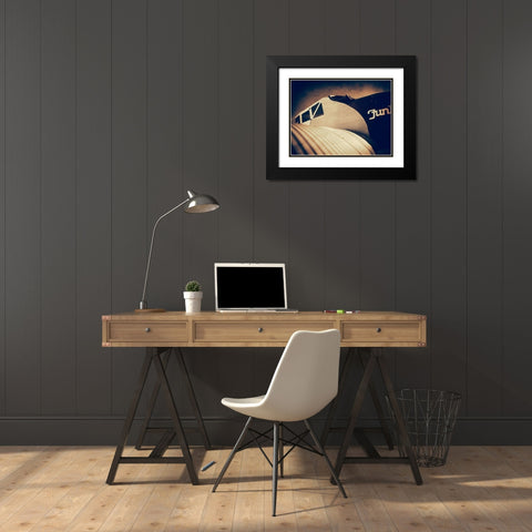Cock Pit I Black Modern Wood Framed Art Print with Double Matting by Slemp, John