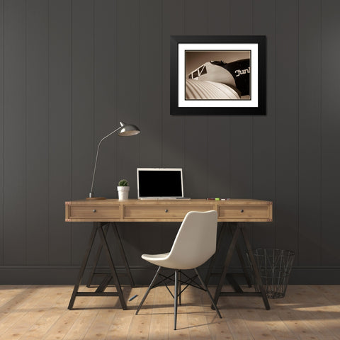 Cock Pit II Black Modern Wood Framed Art Print with Double Matting by Slemp, John