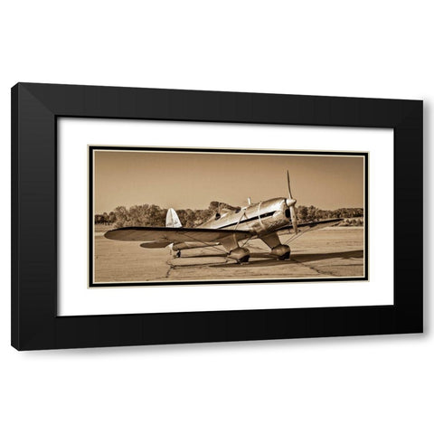 Mono Plane II Black Modern Wood Framed Art Print with Double Matting by Slemp, John