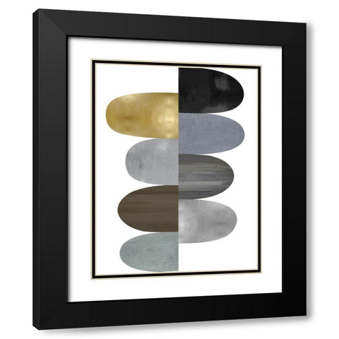 Engaged II Black Modern Wood Framed Art Print with Double Matting by Thompson, Justin