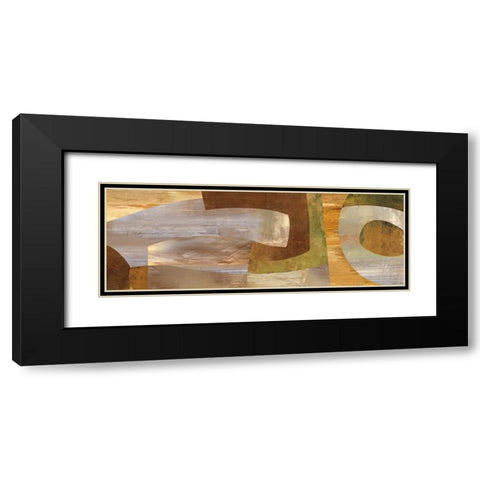 Connectivity Black Modern Wood Framed Art Print with Double Matting by Baker, Kevin