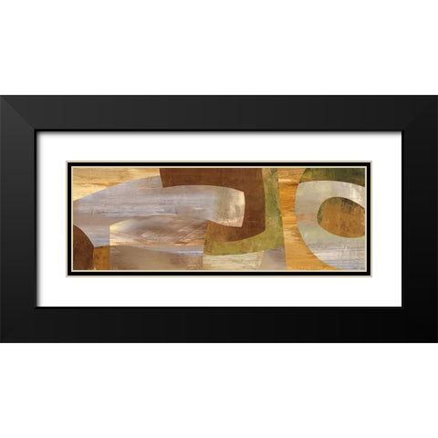 Connectivity Black Modern Wood Framed Art Print with Double Matting by Baker, Kevin