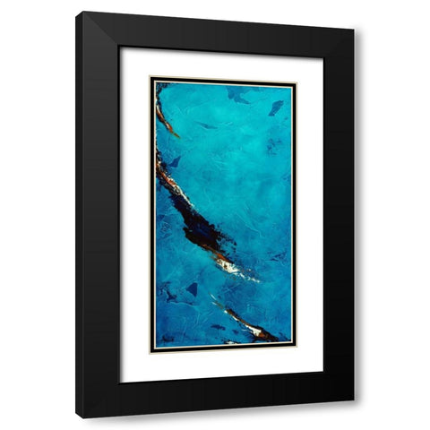 Landslide Black Modern Wood Framed Art Print with Double Matting by Abbott, Kimberly