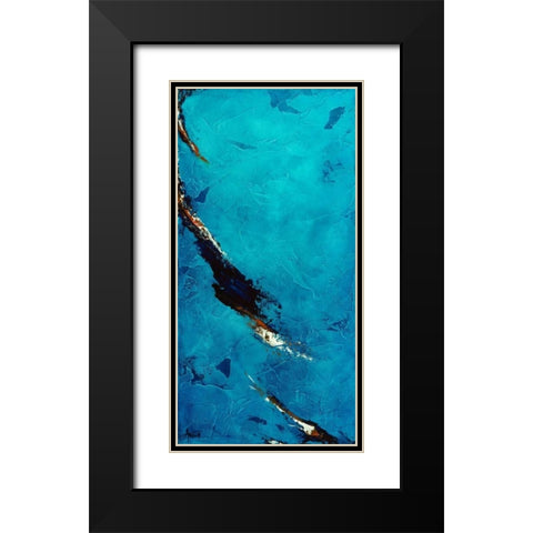 Landslide Black Modern Wood Framed Art Print with Double Matting by Abbott, Kimberly