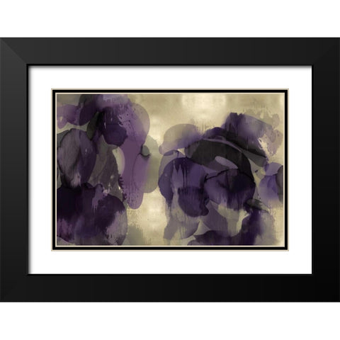 Cascade Amethyst Black Modern Wood Framed Art Print with Double Matting by Jett, Kristina