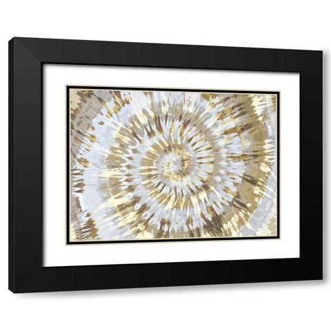 Tie Dye Neutral Black Modern Wood Framed Art Print with Double Matting by Kearns, Molly