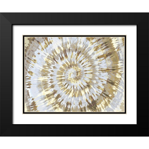 Tie Dye Neutral Black Modern Wood Framed Art Print with Double Matting by Kearns, Molly