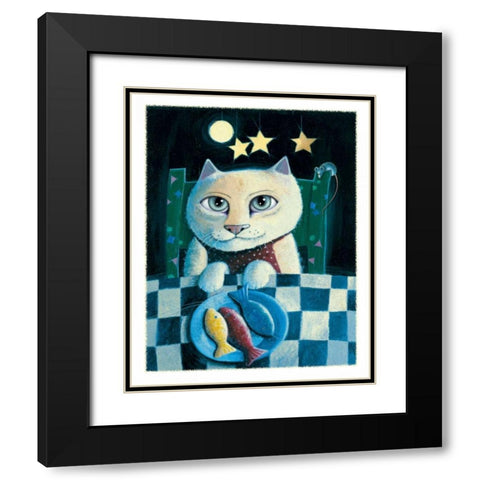 Fresh Catch Black Modern Wood Framed Art Print with Double Matting by Seeley, Laura