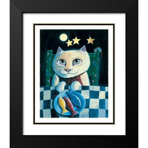 Fresh Catch Black Modern Wood Framed Art Print with Double Matting by Seeley, Laura