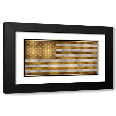 Glory In Gold Black Modern Wood Framed Art Print with Double Matting by Wilson, Luke