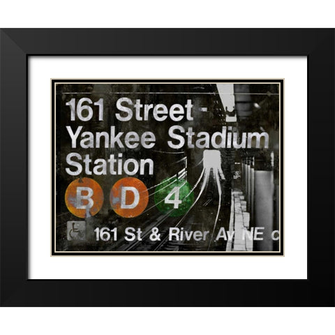 NYC Subway Station II Black Modern Wood Framed Art Print with Double Matting by Wilson, Luke