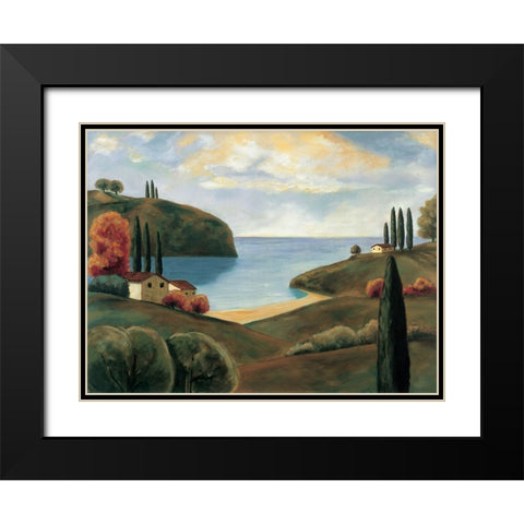 Bay View I Black Modern Wood Framed Art Print with Double Matting by Cooper, Michael