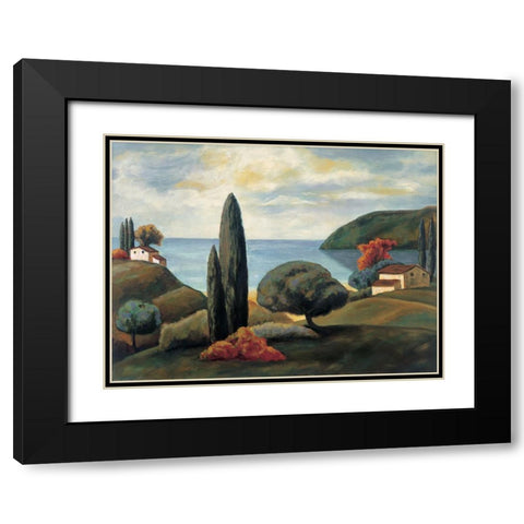 Bay View II Black Modern Wood Framed Art Print with Double Matting by Cooper, Michael