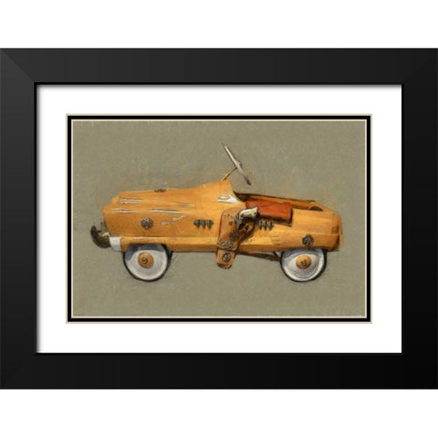 Roy Rogers Pedal Car Black Modern Wood Framed Art Print with Double Matting by Calkins, Michelle