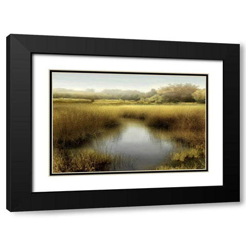 Morning Calm I Black Modern Wood Framed Art Print with Double Matting by Clark, Madeline