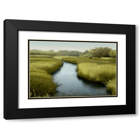 Quiet Moment Black Modern Wood Framed Art Print with Double Matting by Clark, Madeline