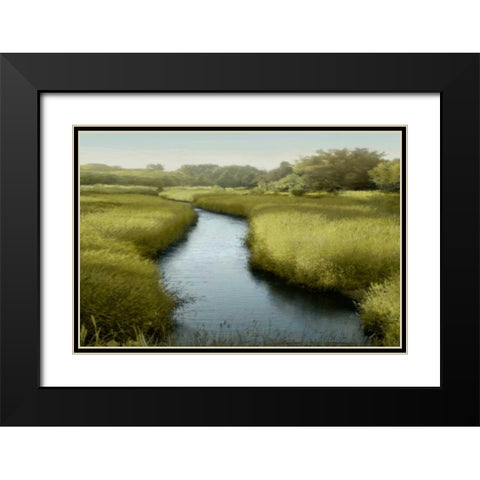 Quiet Moment Black Modern Wood Framed Art Print with Double Matting by Clark, Madeline