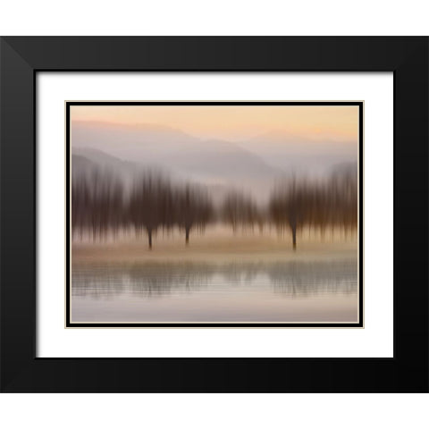 Early Morning I Black Modern Wood Framed Art Print with Double Matting by Clark, Madeline