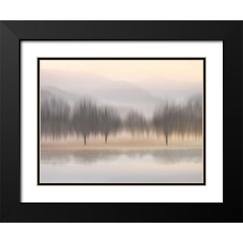 Early Morning II Black Modern Wood Framed Art Print with Double Matting by Clark, Madeline